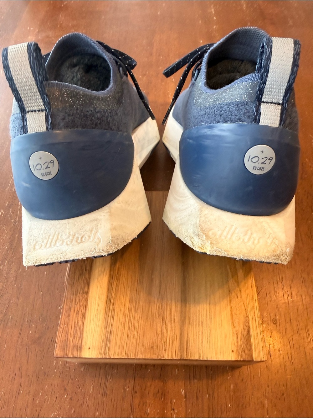 Allbirds Wool Flyer Mizzles Running Shoes Sz W 11 Blue Water Repellent Low Top - Picture 5 of 6